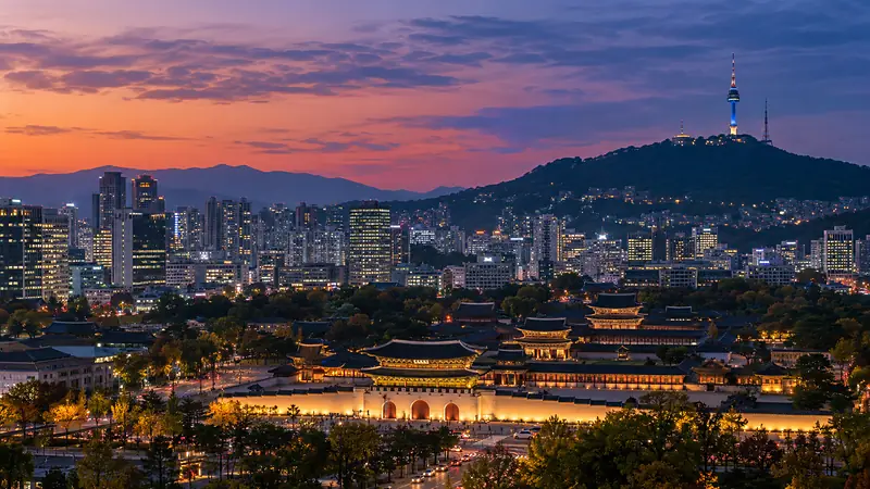 Eigens gestaltete Bildwelt, die an Seoul erinnert — keine Fotografie.