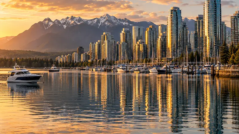 Eigens gestaltete Bildwelt, die an Vancouver erinnert — keine Fotografie.